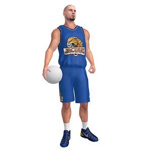 Basketball Player 5 LOD2 Rigged