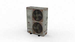 3D model Retro AC outdoor unit