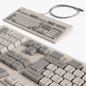 3D IBM Model M Mechanical Keyboard PS model