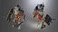 Animated Low Poly Warrior Skeleton Character