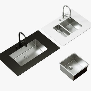 3D model sink Tadzava mixer Mikawa 2 Plus Omiokiri