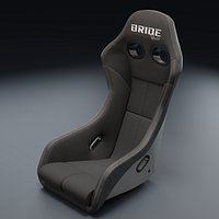 Bride Zeta IV Verio bucket seat black 3D Model