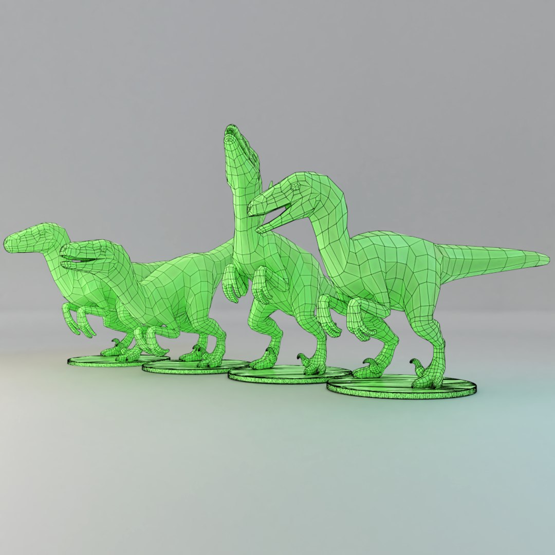 3D Raptors Print Printable - TurboSquid 1198436