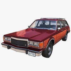 3D American station wagon PBR