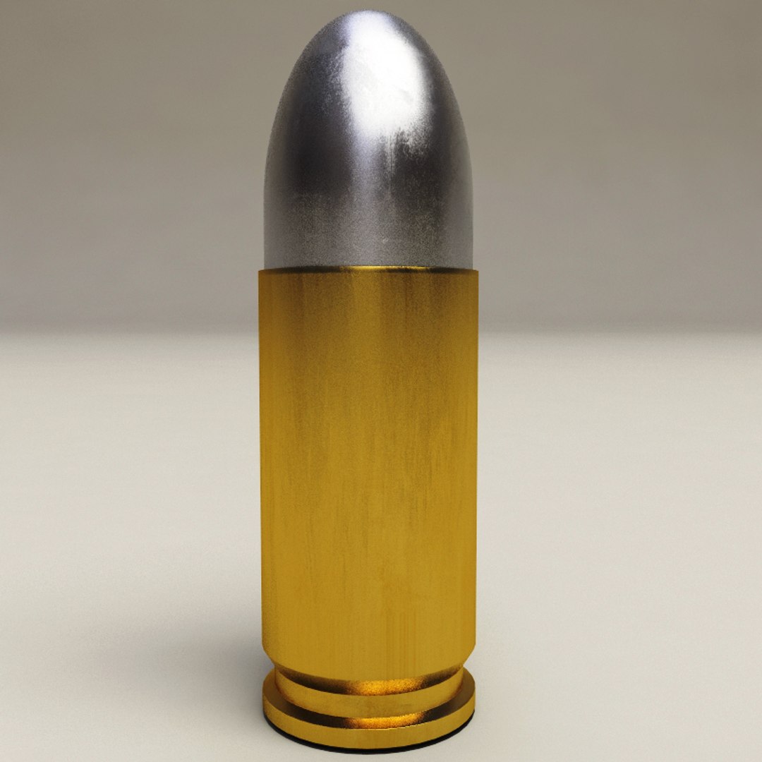 pistol cartridges 3d model