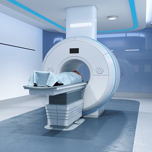 MRI Room with Patient 3D
