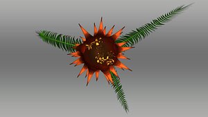 bulbil cycas circinalis obj