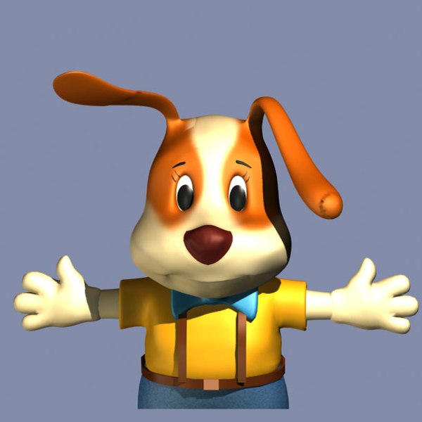 dog man 3d model