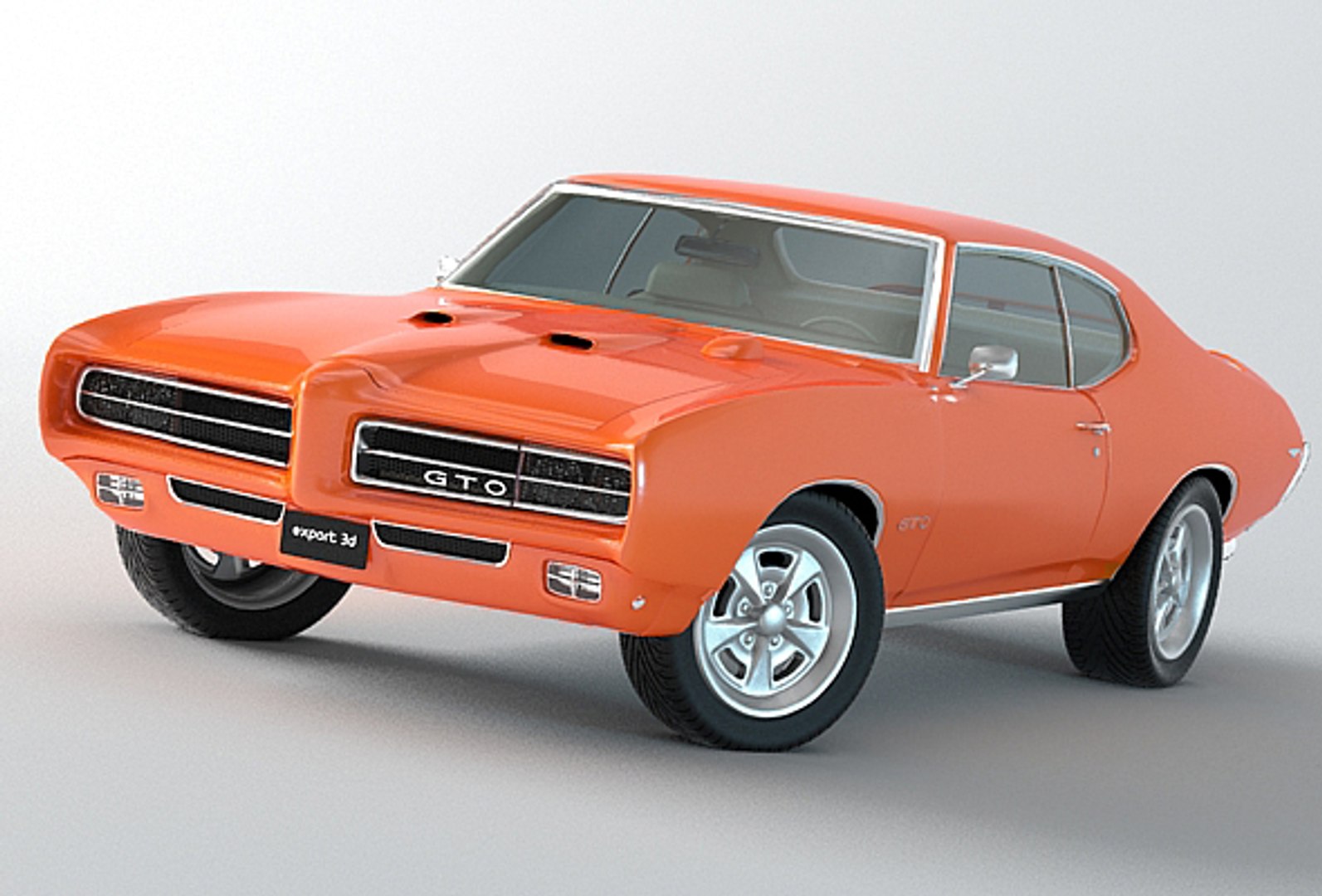 3d Model Of Pontiac Gto 1969 Judge