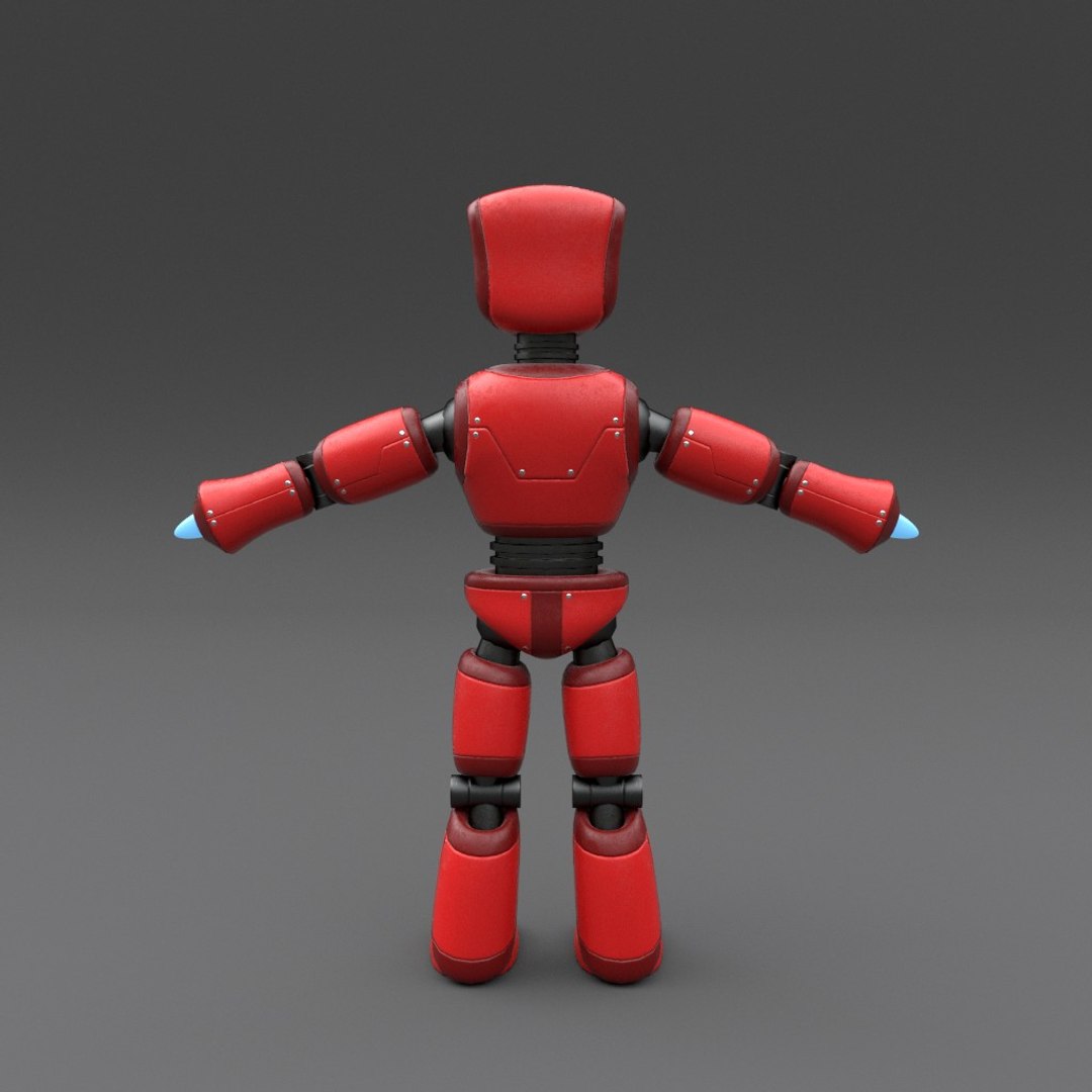 3d Robot Rigged Model