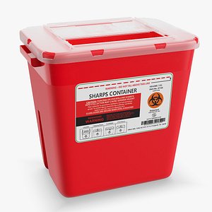 Medical Waste Disposal Container Open