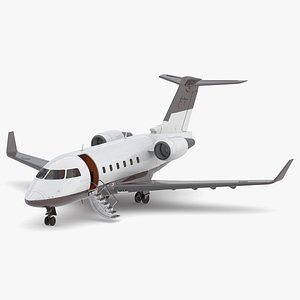 Bombardier Challenger 600 with Full Interior and Cockpit