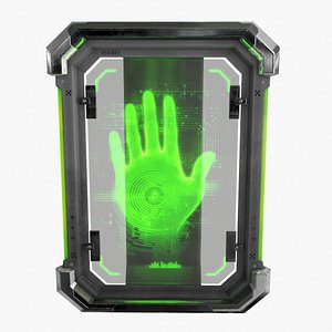 Sci-Fi Digital Hand Scanner v2 3D model