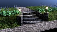 Flagstone Entrance Stairs