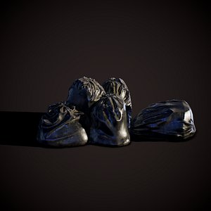 ready garbage bags 3D model