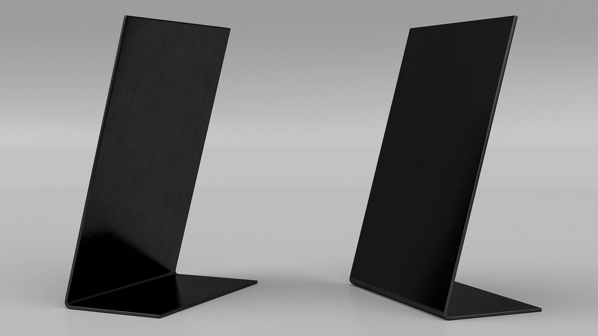 3D Table Sign Black Empty Model - TurboSquid 2139380