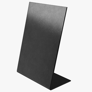 3D Table Sign Black Empty model