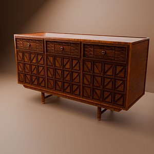 3D model Buffet Mid-Century