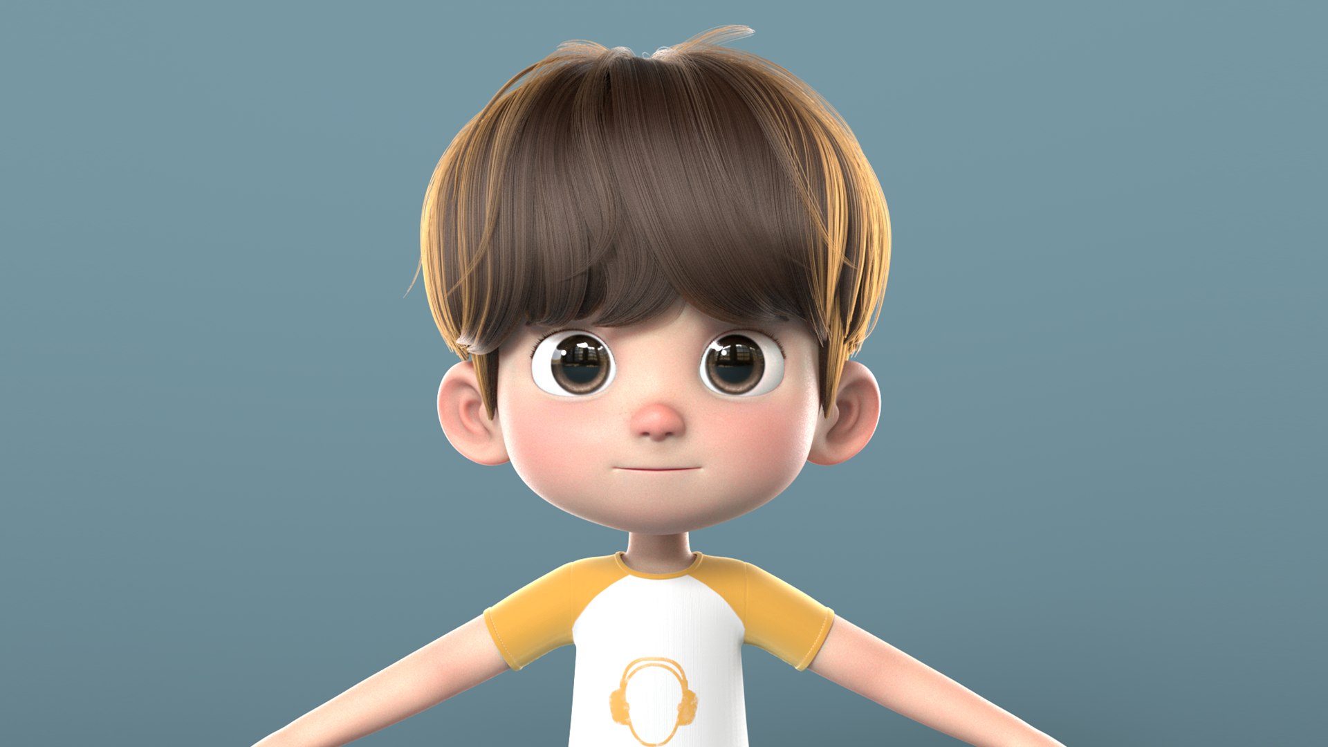 Cartoon Cute Boy 3D Model - TurboSquid 2164705