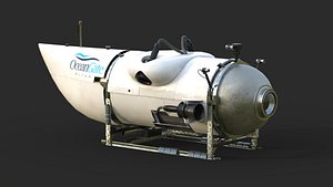 3D OceanGate Titan submarine model