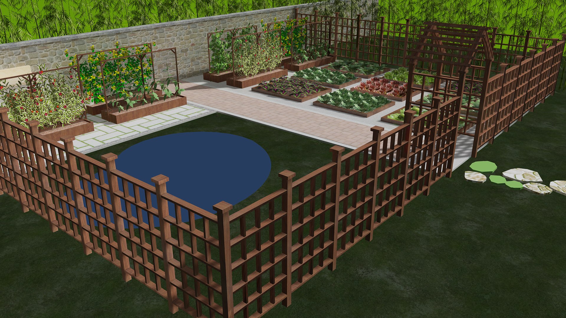 3D Vegetable Garden - TurboSquid 2021709