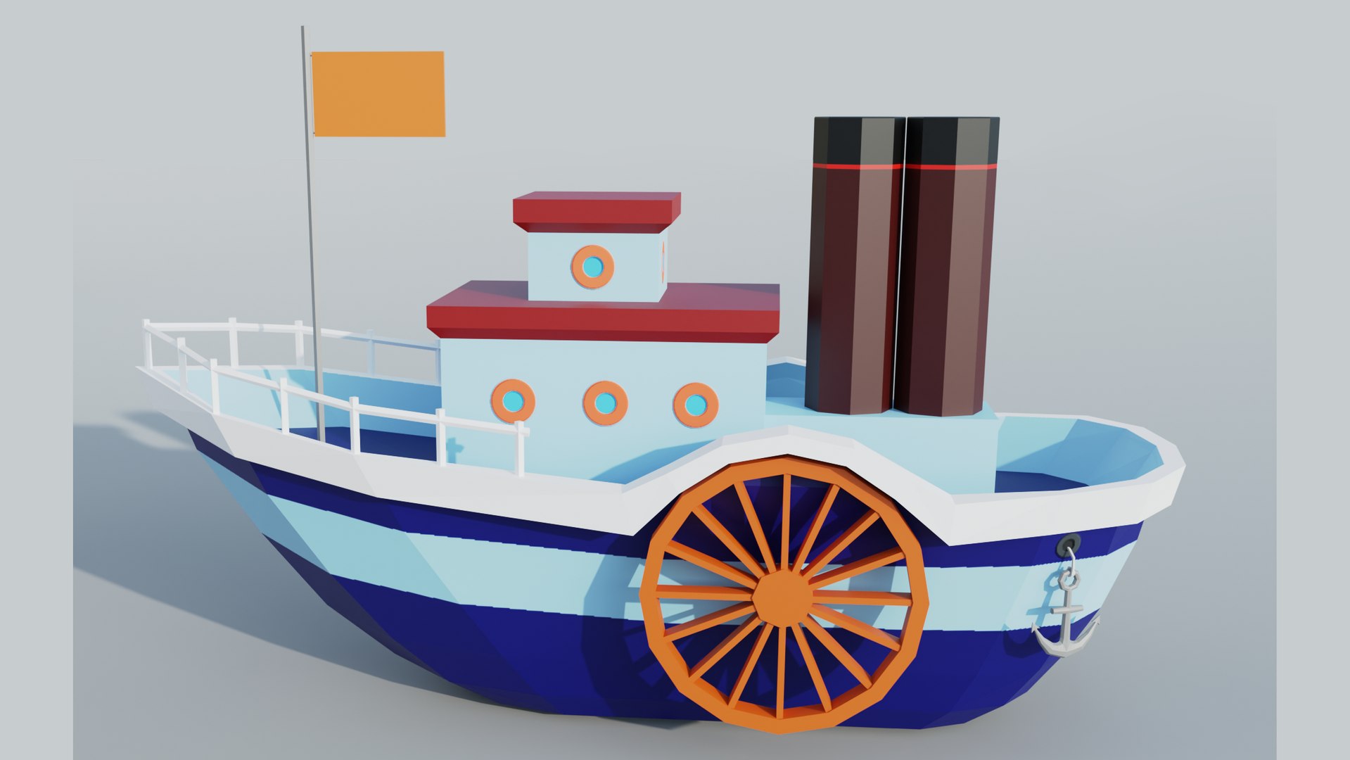 A Collection Of Low Poly Steamers 3D Model - TurboSquid 2039544