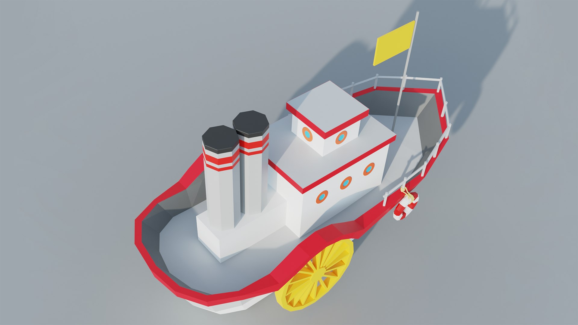 A Collection Of Low Poly Steamers 3D Model TurboSquid 2039544
