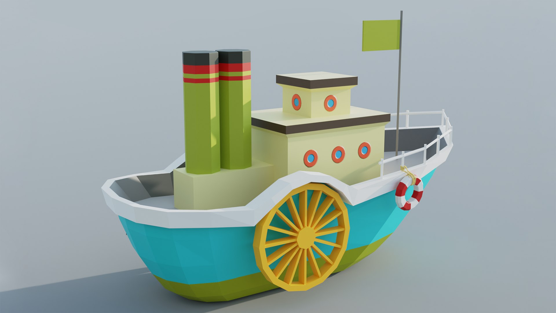 A Collection Of Low Poly Steamers 3D Model TurboSquid 2039544