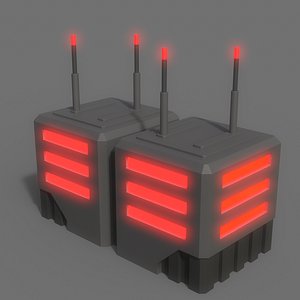 3D model PBR Sci-Fi Building A14