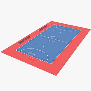3D model Futsal court 01
