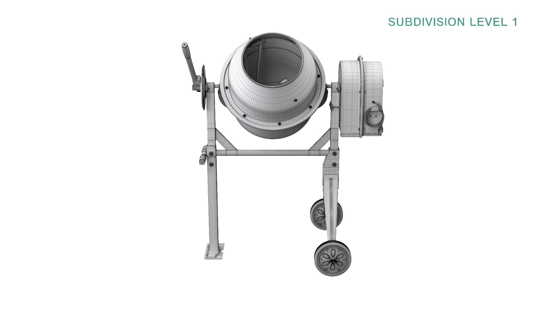 Concrete Mixer 3D model https://p.turbosquid.com/ts-thumb/Zk/M38PCB/0t/wireframe0007/jpg/1627498448/1920x1080/fit_q87/be2a86906f479bcdeee23e602195f4b1f1ffa447/wireframe0007.jpg