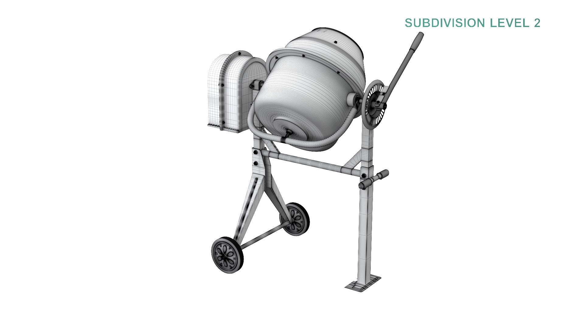 Concrete Mixer 3D model https://p.turbosquid.com/ts-thumb/Zk/M38PCB/1Z/wireframe0004/jpg/1627498446/1920x1080/fit_q87/ceec6f50b6b54e1758ea3c1c94eac82a5743f6b3/wireframe0004.jpg