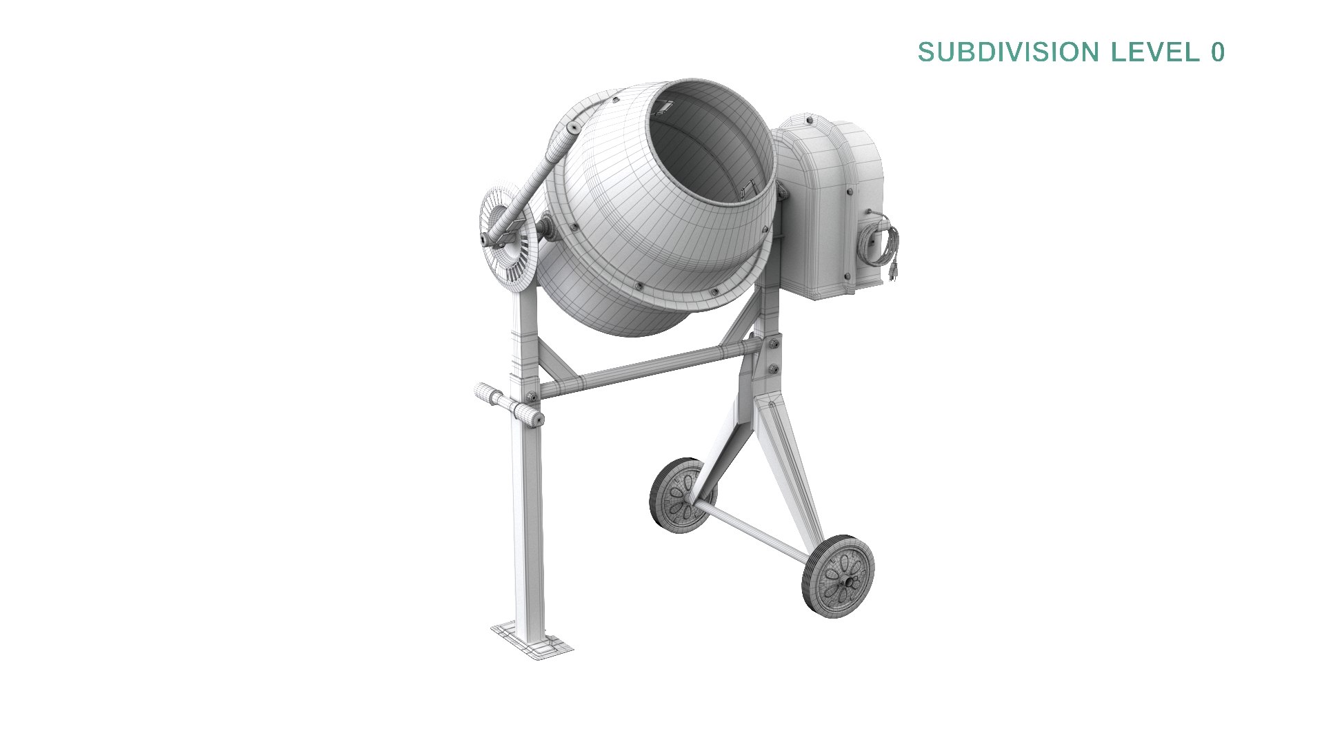 Concrete Mixer 3D model https://p.turbosquid.com/ts-thumb/Zk/M38PCB/8J/wireframe0013/jpg/1627498447/1920x1080/fit_q87/2bc3513678be40eea9ddbbe91e7dfefd290feb06/wireframe0013.jpg