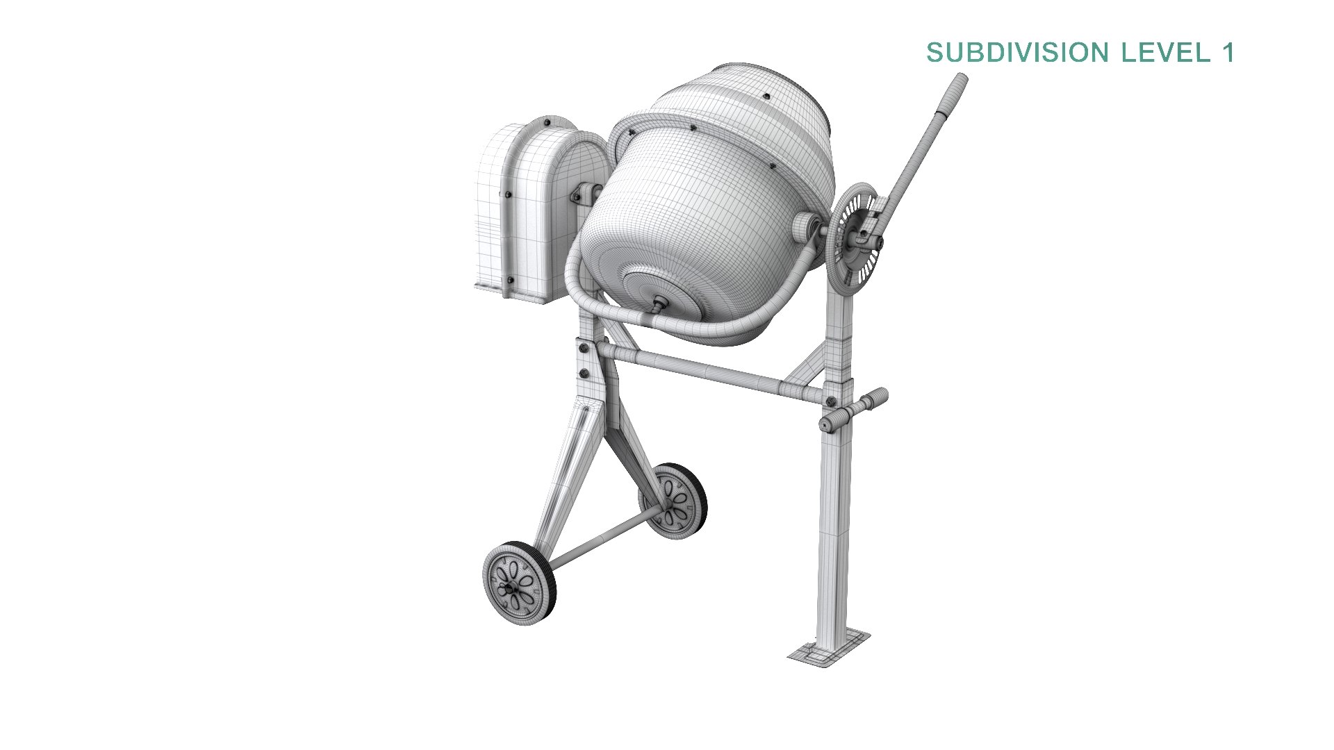 Concrete Mixer 3D model https://p.turbosquid.com/ts-thumb/Zk/M38PCB/A2/wireframe0009/jpg/1627498447/1920x1080/fit_q87/8da0dcc18e5662a727be8d0f4534c7c1a7c756c4/wireframe0009.jpg