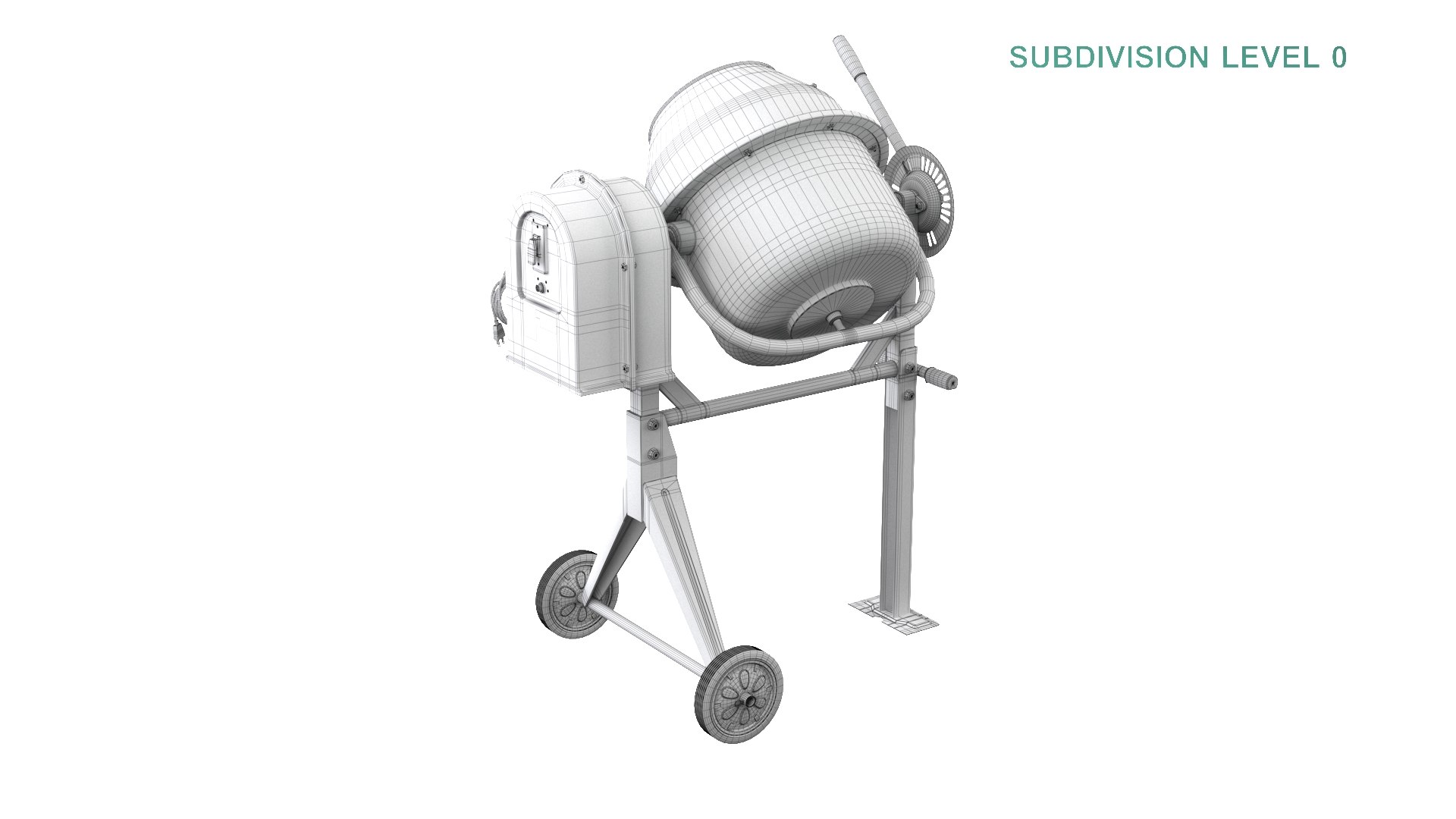 Concrete Mixer 3D model https://p.turbosquid.com/ts-thumb/Zk/M38PCB/CS/wireframe0015/jpg/1627498447/1920x1080/fit_q87/2ebdbe2b33b4aacb783a218fa262bce2c0f2fe5f/wireframe0015.jpg