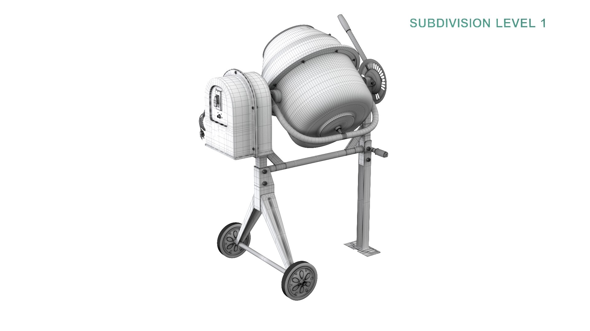 Concrete Mixer 3D model https://p.turbosquid.com/ts-thumb/Zk/M38PCB/i4/wireframe0010/jpg/1627498446/1920x1080/fit_q87/b7eb377026b4493d5169bc9c3b52a7404247f9ab/wireframe0010.jpg