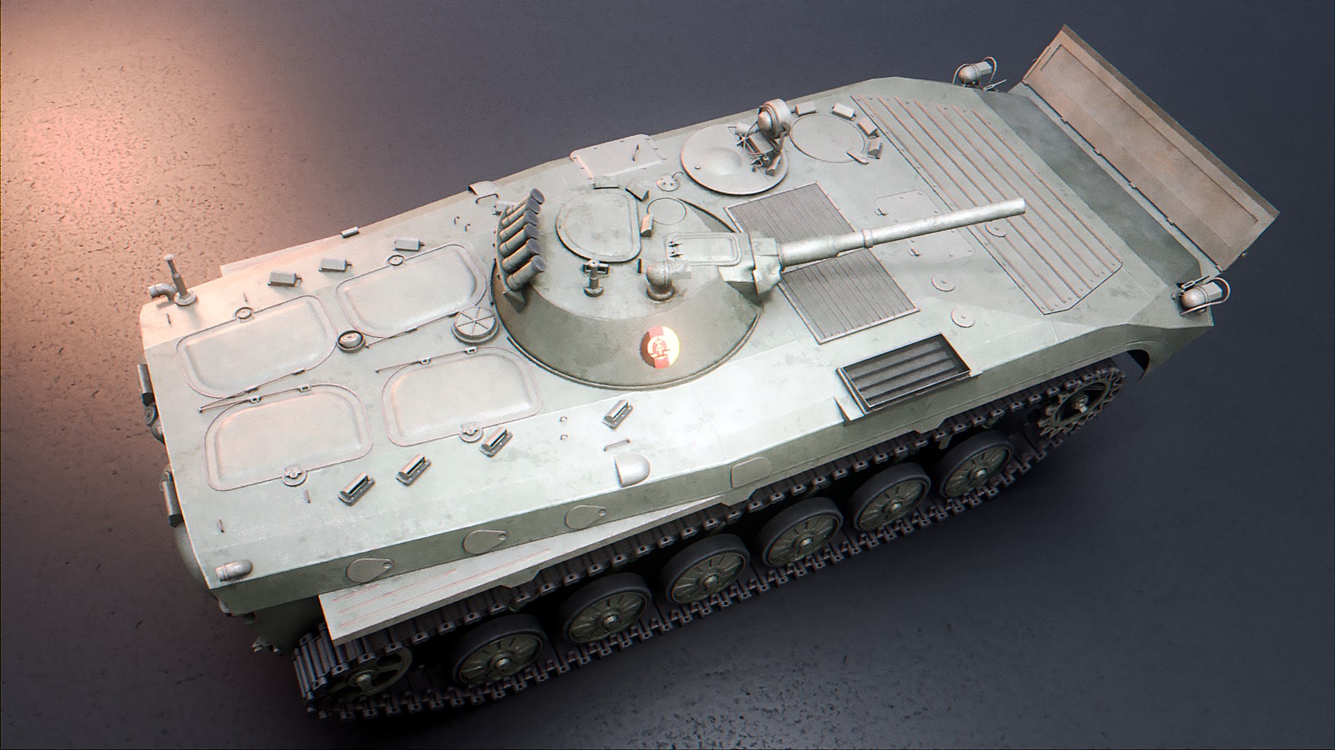 BMP 1 - Russian Armored Infantry Vehicle 3D model https://p.turbosquid.com/ts-thumb/Zk/NPX1d7/4A/top/png/1739378773/1920x1080/fit_q87/84e432a540889a011a5ae299ded9c539ff69093b/top.jpg