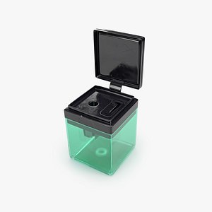 sharpener with green case and black plastic