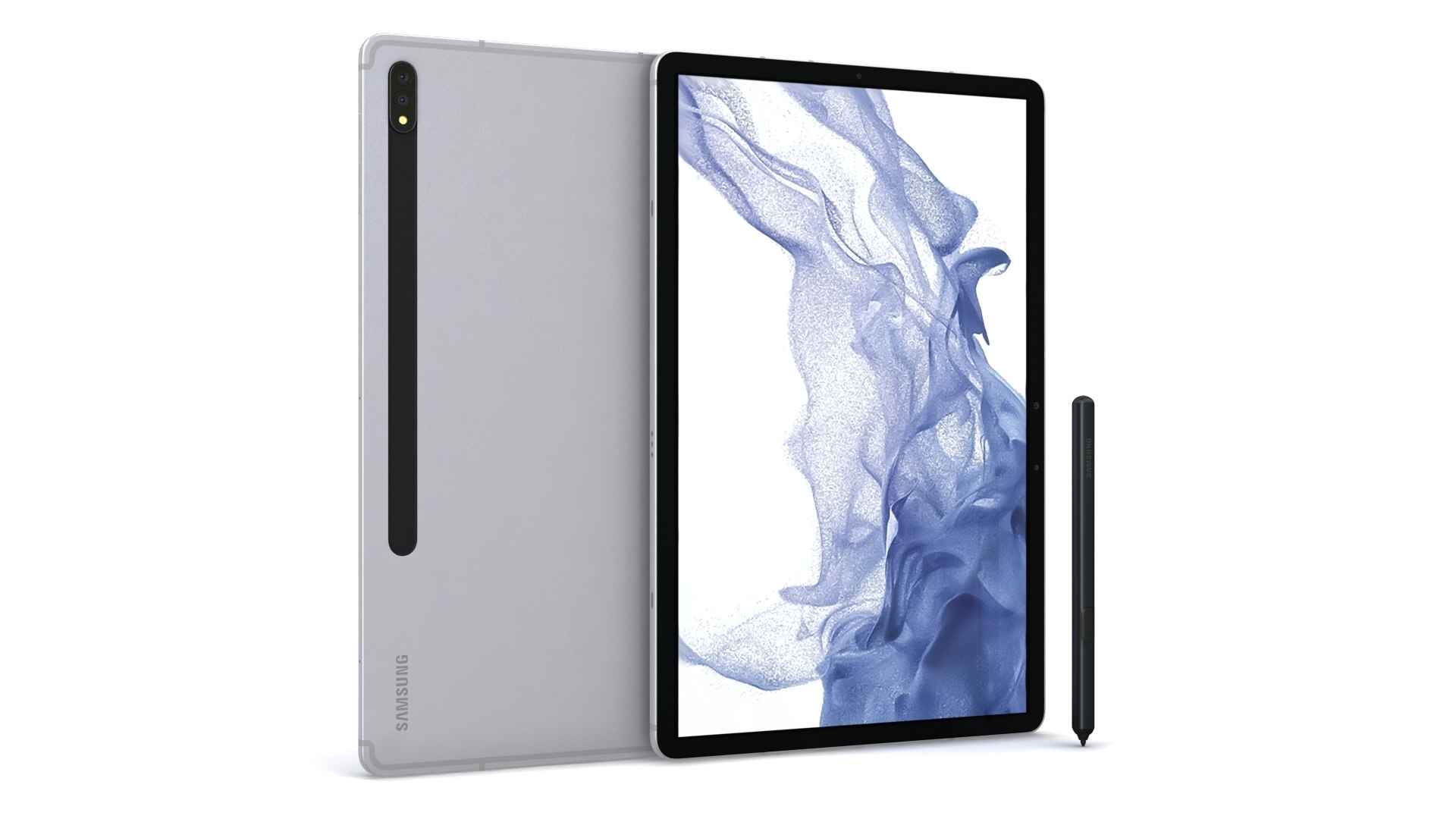 Samsung Galaxy Tab S8 Plus Silver with S-Pen 3D https://p.turbosquid.com/ts-thumb/Zk/U9pvL0/3G/02/jpg/1660198103/1920x1080/fit_q87/2be434c62da613528c6043c7c798930287d30ea3/02.jpg