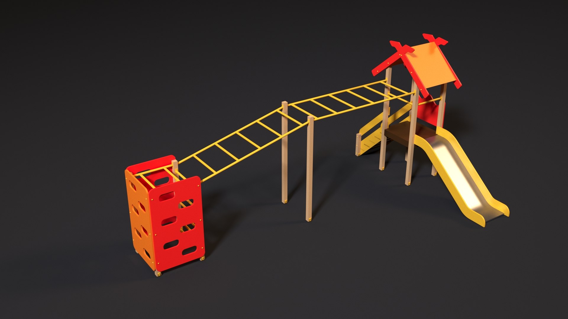 Children Complex Ladder 3D Model - TurboSquid 1586609