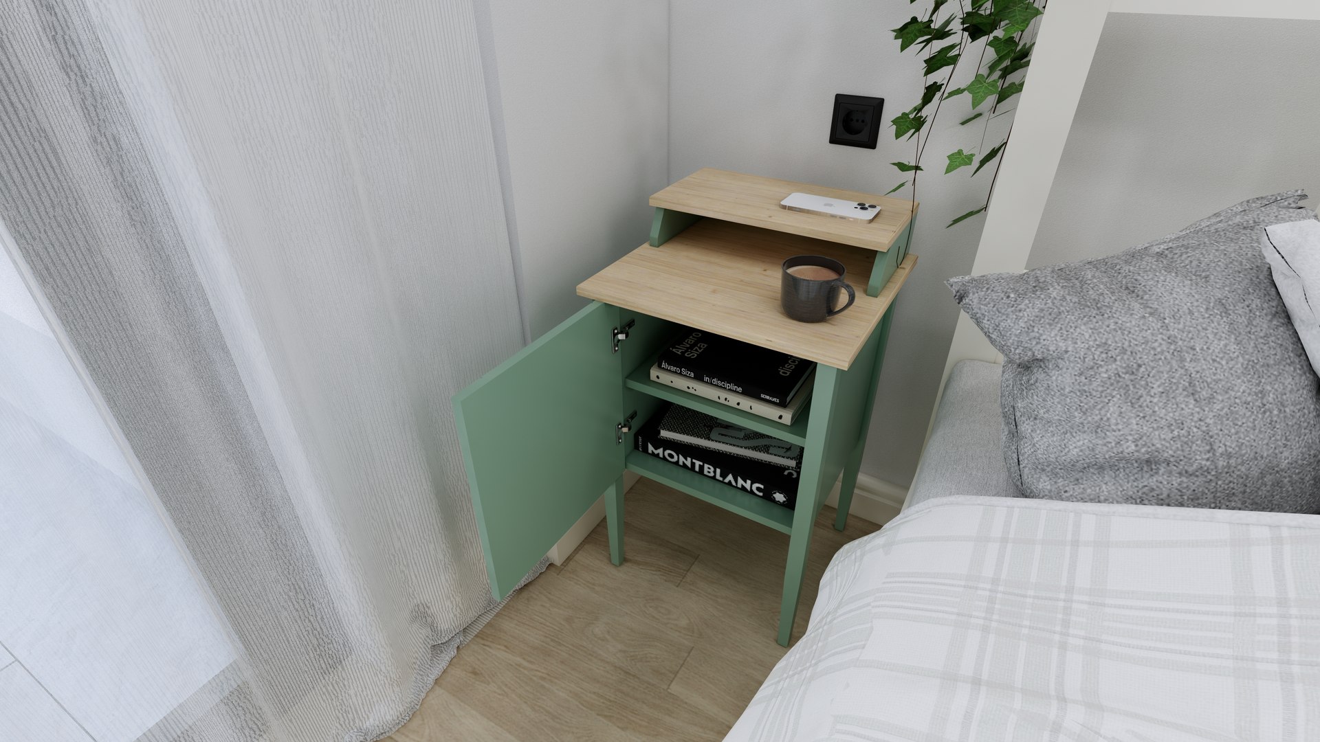 3D IKEA Olderdalen Nightstand TurboSquid 2295046
