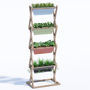 3D model pflanzgestell vertical garden