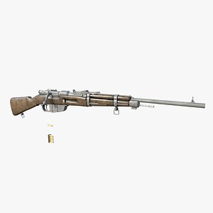 3D Hunting Rifle II  Low Poly-Game Ready Gun -006 model