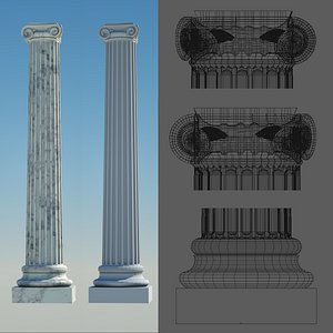 Ionic Corner Column 4