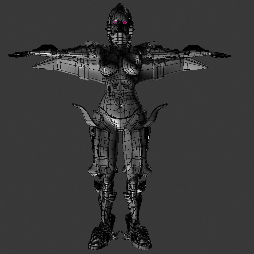 Girl Machine 3d Model