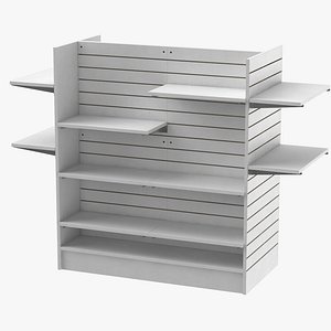 3D wall gondola slat model