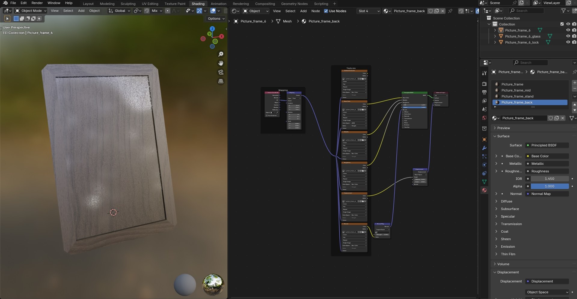 3D Model Picture Frame 6 - TurboSquid 2401811