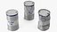 Motor Oil Barrels Set