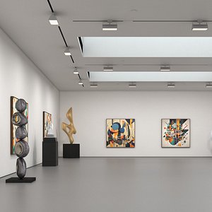 3D model Modern Art Gallery Interior