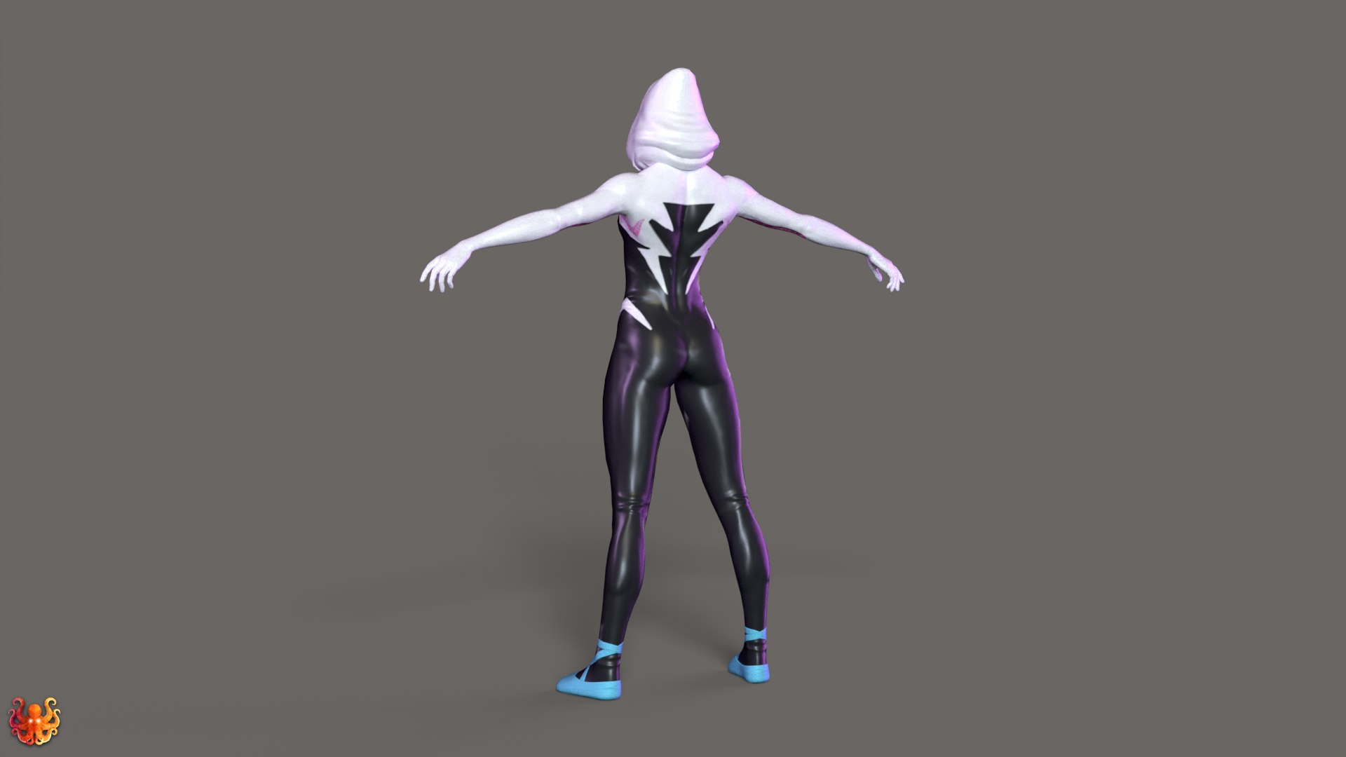 3D Spider-Gwen Rig - TurboSquid 2274759